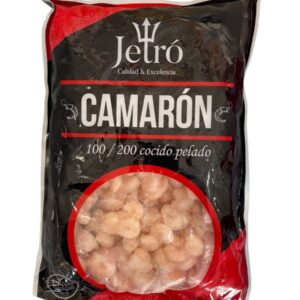Camarones Cocidos Pelados 100/200 Jetro 1 Kg