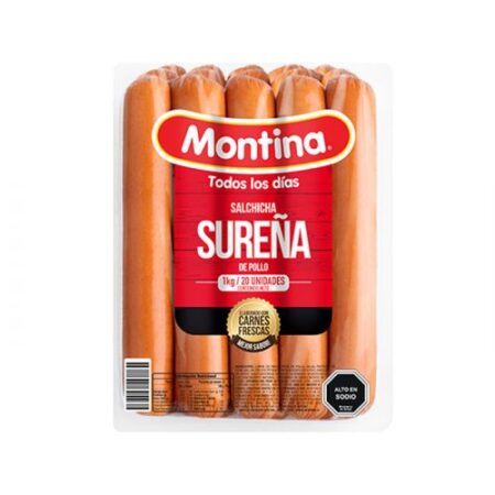 Salchicha Montina Sureña 20 Un, 1 kg