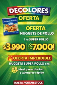 Oferrta 2 x Nuggets de pollo