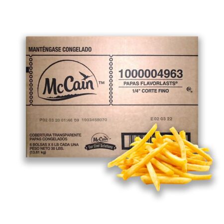 Caja de 8 Bolsas Papas McCain 18 kg - c/bolsa 2.25 kg